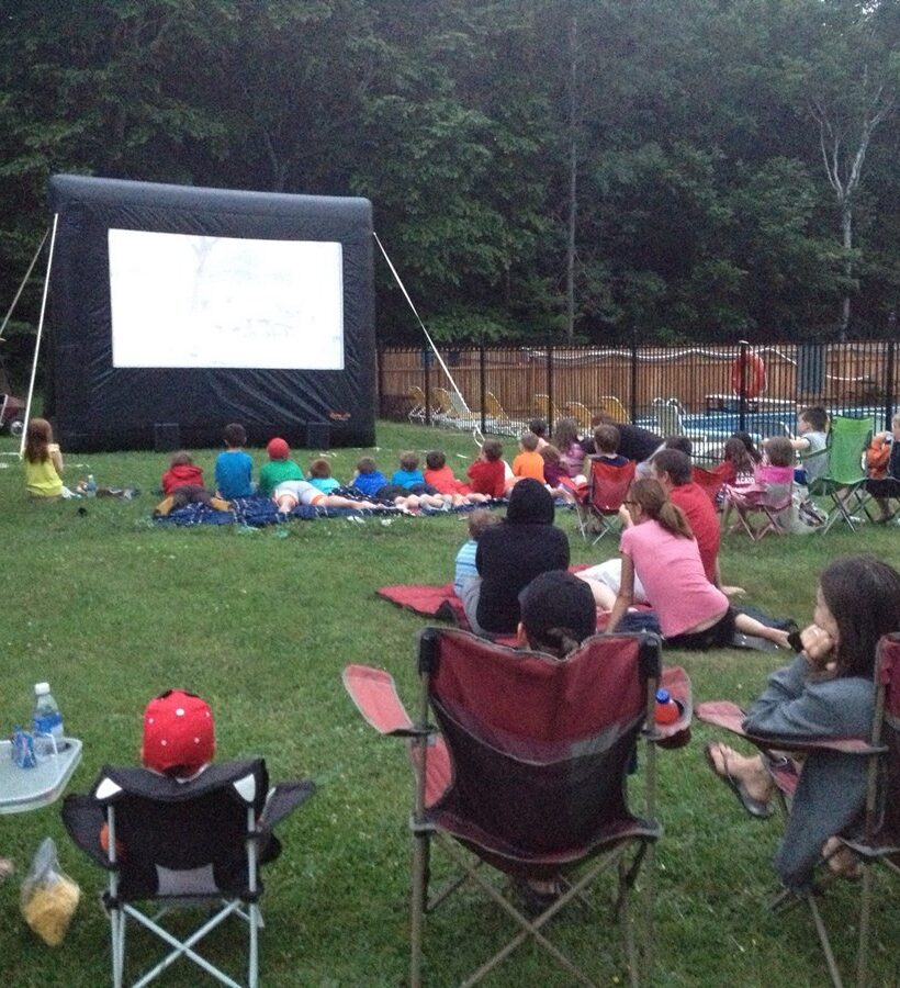 outdoor movies camping activity