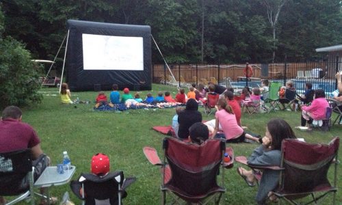 outdoor movies camping activity